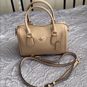 Coach Nude Leather Bag
